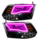 Oracle Lighting 09-18 RAM 1500 Sport Halo Headlights - Blk Housing w/No Controller