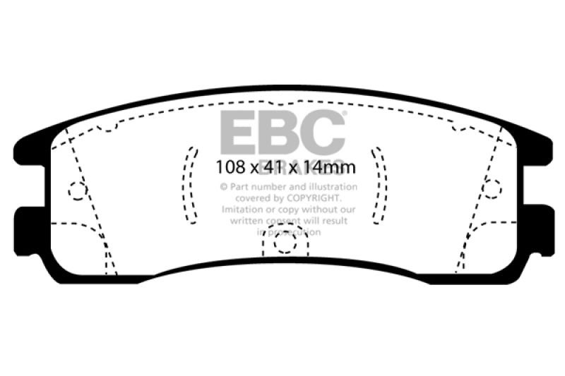 EBC 08-09 Buick Allure (Canada) 5.3 Ultimax2 Rear Brake Pads