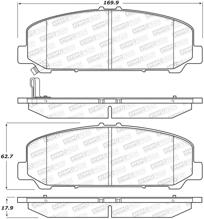 StopTech Street Brake Pads - Front