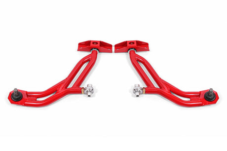BMR 10-14 Ford Mustang Adj. Lower A-Arms w/ Delrin/Rod End / 19mm Tall Ball Joint - Red BMR Suspension