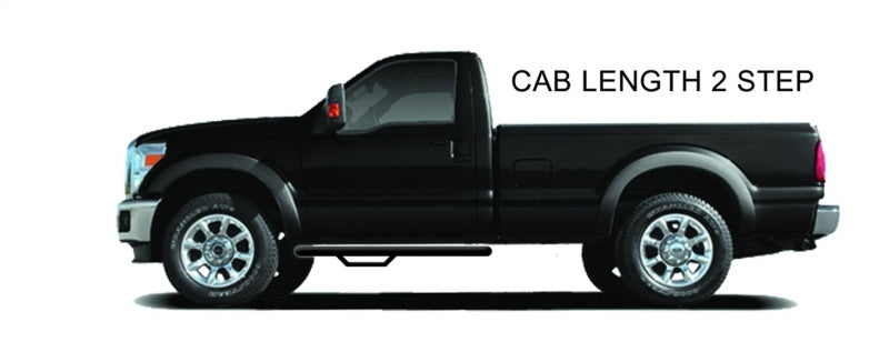 N-Fab Nerf Step 17-18 Ford F-250/F-350 Regular Cab - Tex. Black - Cab Length - 3in