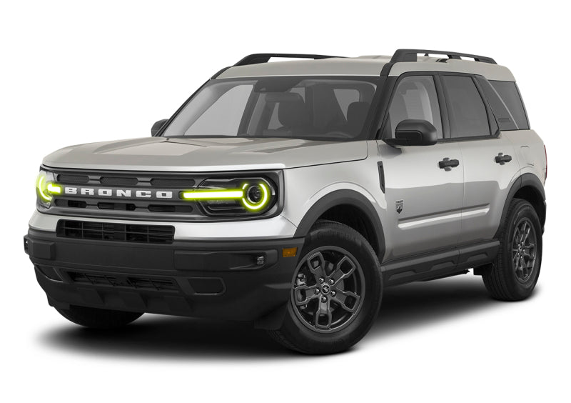 Oracle 2021 Ford Bronco Sport RGB+W Headlight DRL + Halo - ColorSHIFT w/ BC1 Cntrl