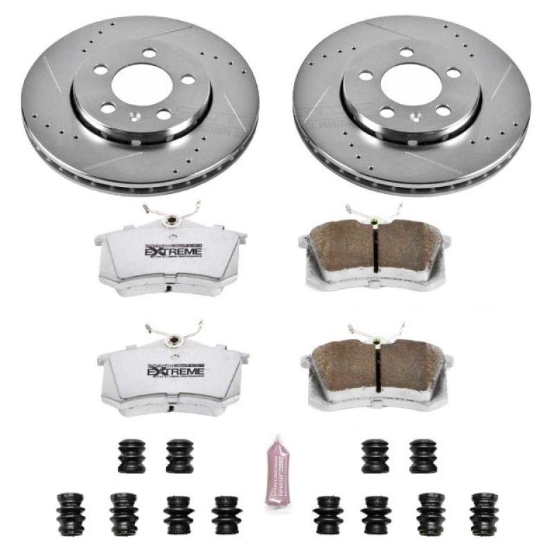 Power Stop 00-06 Audi TT Quattro Rear Z26 Street Warrior Brake Kit