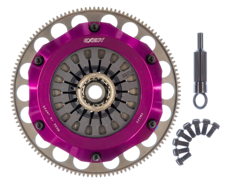 Exedy 2004-2014 Subaru Impreza WRX STI H4 Hyper Compe-D Twin Cerametallic Clutch Sprung Center Disc