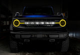 Oracle 21-22 Ford Bronco Headlight Halo Kit w/DRL Bar - Base Headlights -w/2.0 Cntrl