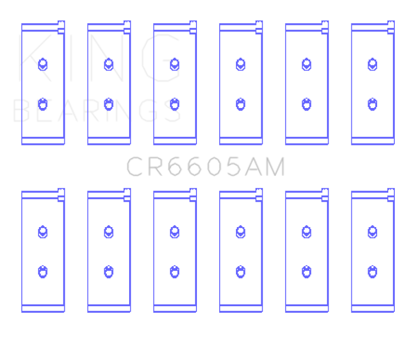 King Engine Bearings Toyota 5ME/5MGE/7MGE/7MGTE (Size +1.0) Rod Bearing Set