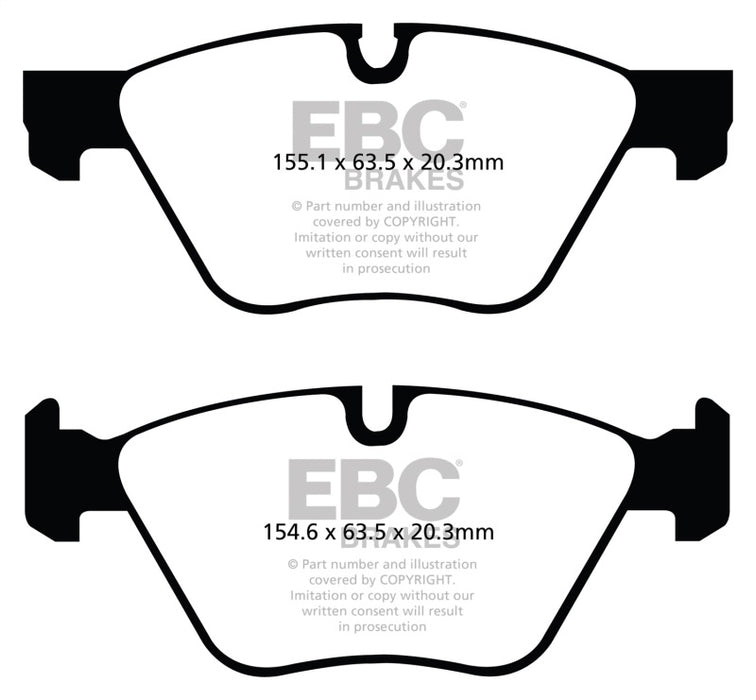 EBC 11+ BMW 528 2.0 Turbo (F10) Redstuff Front Brake Pads