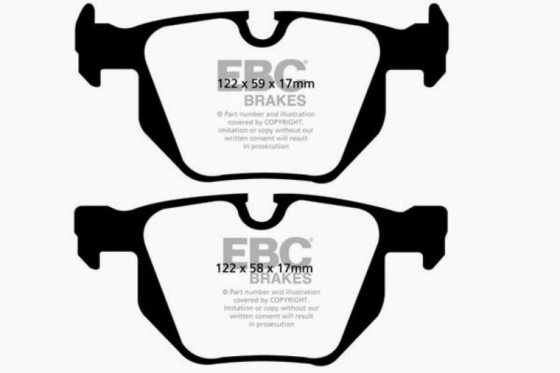 EBC 04-10 BMW 525i 3.0 (E60) Manual Greenstuff Rear Brake Pads