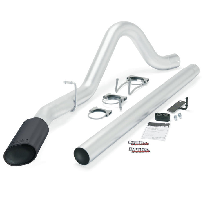 Banks Power 08-10 Ford 6.4 ECSB/CCSB (SWB) Monster Exhaust System - SS Single Exhaust w/ Black Tip