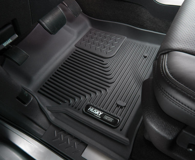 Husky Liners 11-12 Ford F250/350/450 Reg/Super/Crew Cab X-Act Contour Black Floor Liners (2nd Seat)