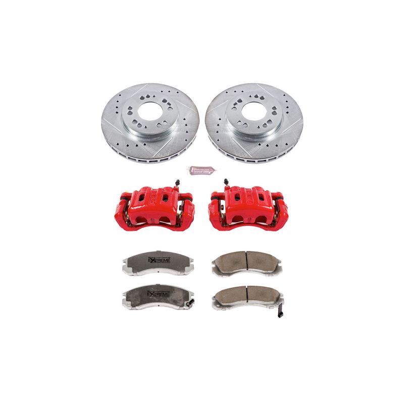 Power Stop 97-04 Mitsubishi Diamante Front Z26 Street Warrior Brake Kit w/Calipers