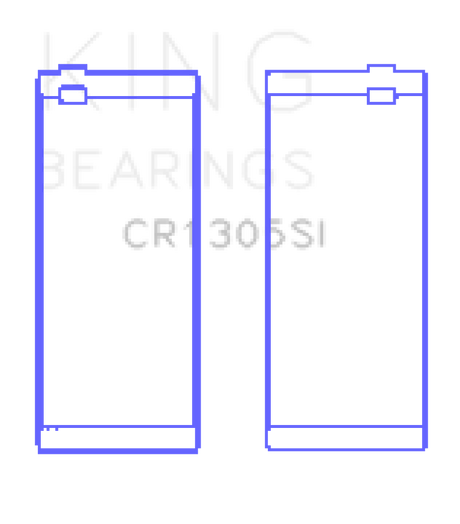 King 03-15 Dodge Cummins Diesel 5.9L L6 (Size 0.75) Cracked Rod Bearing (Must Order 6 for Set)