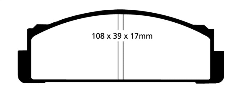 EBC 68-83 Fiat 124 1.6 Yellowstuff Front Brake Pads