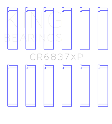King Engine Bearings Honda J30/J35 Connecting Rod Bearing Set (Set of 6)
