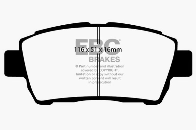 EBC 11-15 Scion IQ 1.3 Greenstuff Front Brake Pads