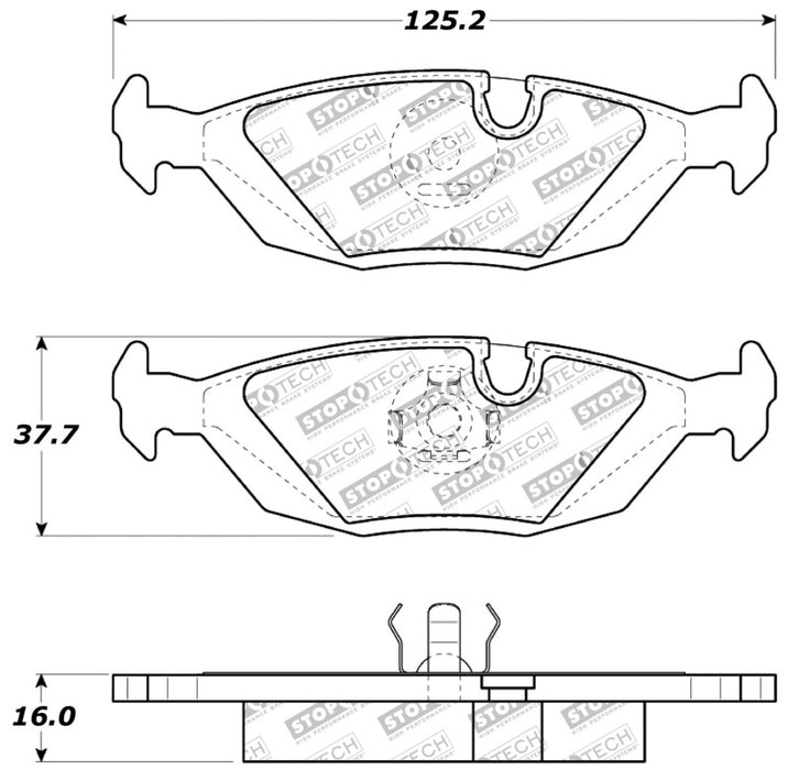 StopTech Performance Rear Brake Pads