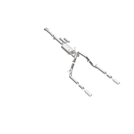 MagnaFlow Stainless Cat-Back Exhaust 2015 Chevy Silverado 2500HD 6.0L Dual Split Rear Exit 4in