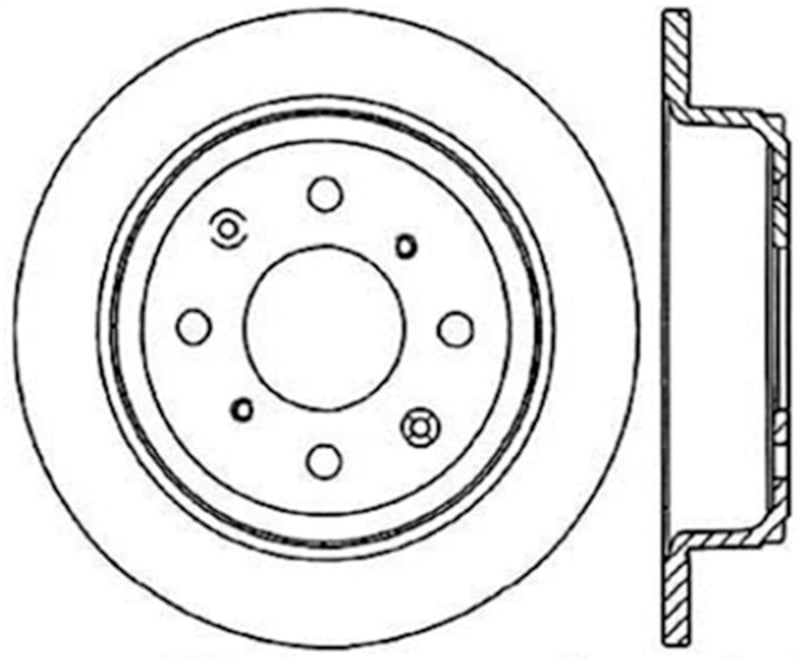 Stoptech Acura & Honda Civic/Del Sol Rear CRYO-STOP Rotor