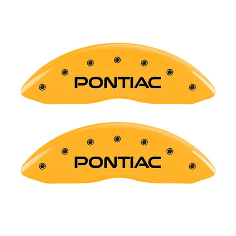 MGP 4 Caliper Covers Engraved Front Pontiac Rear Gxp Yellow Finish Black Char 2008 Pontiac G8