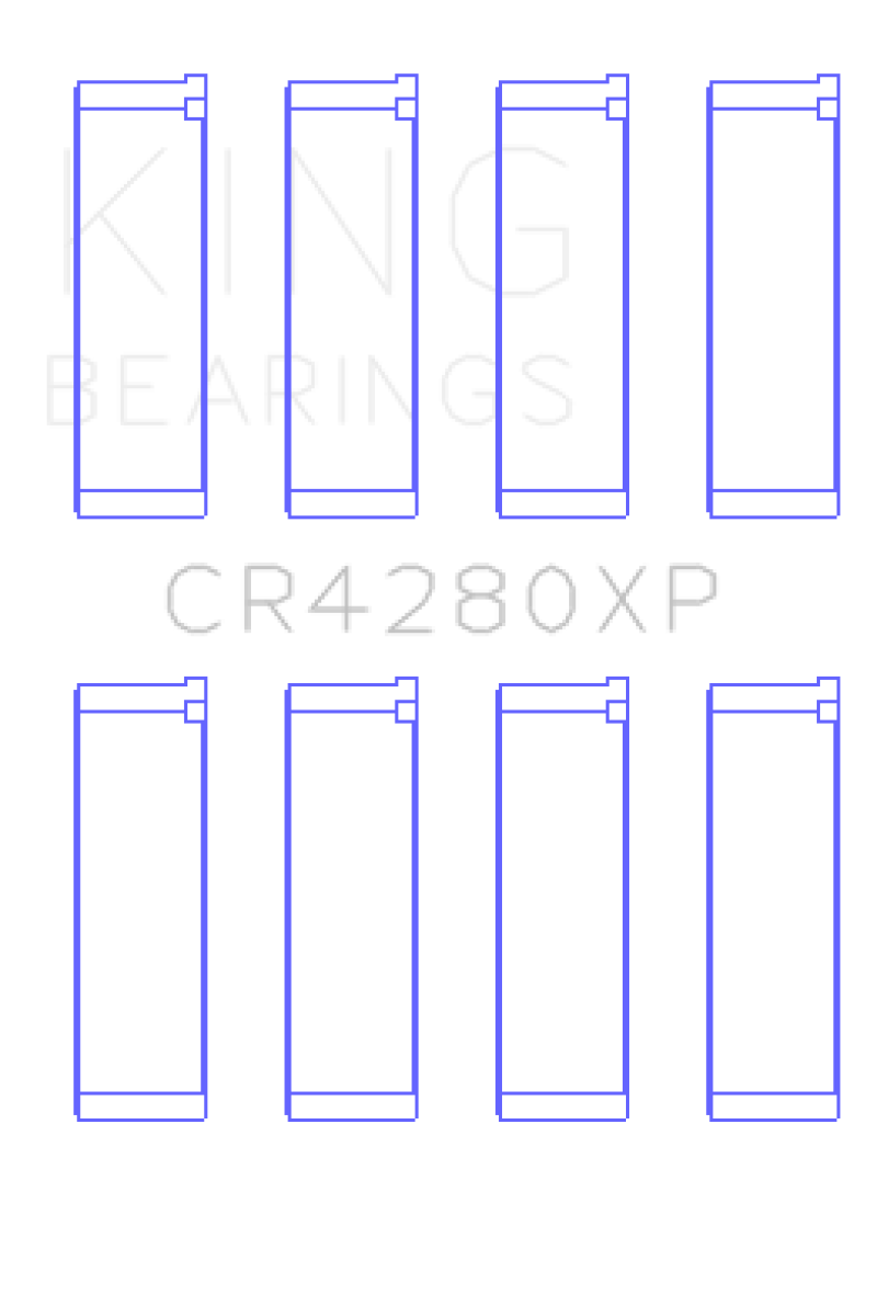 King Engine Bearings Subaru WRX/STi EJ20/EJ22/EJ25 48mm Rod (Size +0.5) Performance Rod Bearing Set