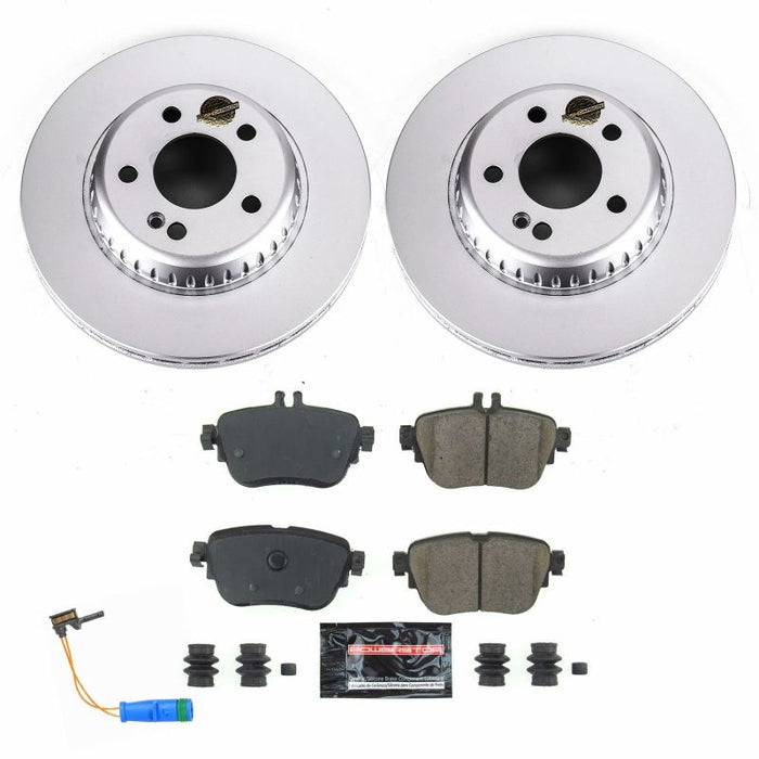 Power Stop 17-19 Mercedes-Benz E300 Rear Z23 Evolution Sport Coated Brake Kit