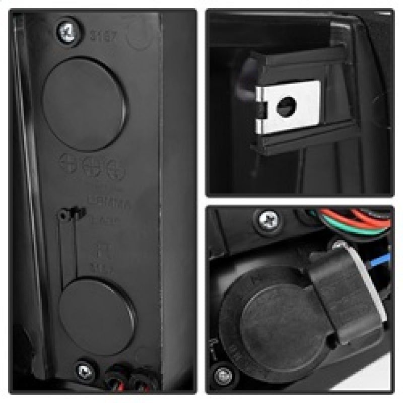 xTune Yukon Denali 99-00 LED Tail Lights Chrome ALT-JH-CCK88-LED-C