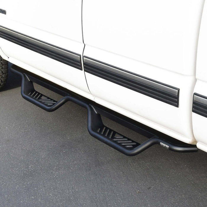 Westin 99-13 Chevrolet Silverado 1500 (Ext. Cab) Outlaw Drop Nerf Step Bars - Textured Black