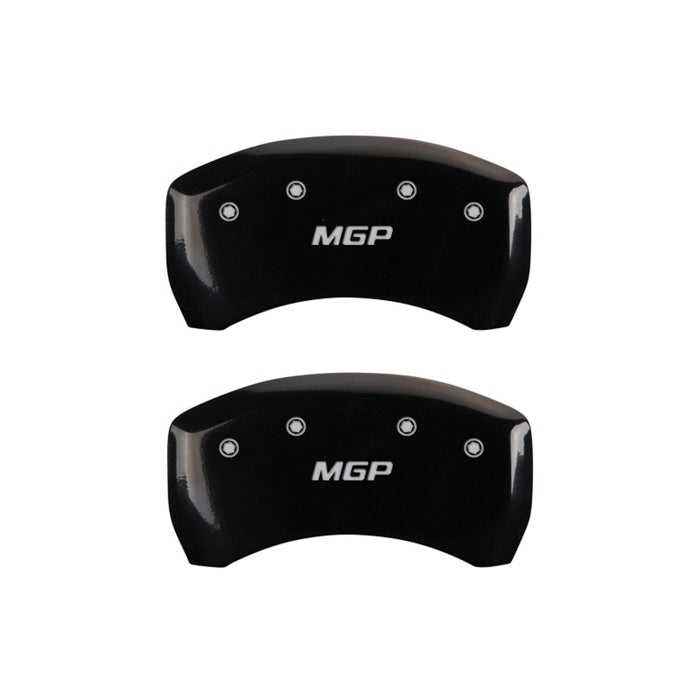 MGP 4 Caliper Covers Engraved Front & Rear MGP Black Finish Silver Char 2013 Mercedes-Benz SL550