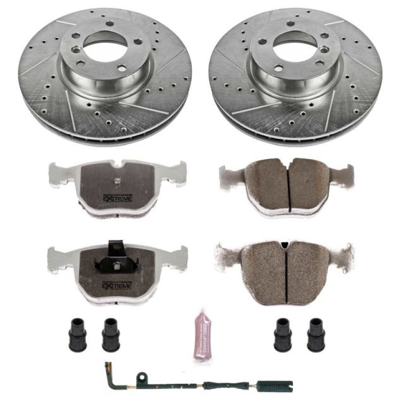 Power Stop 01-03 BMW 530i Front Z26 Street Warrior Brake Kit