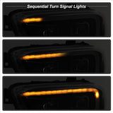 xTune 16-18 Toyota Tacoma SR/SR5 DRL Projector Headlights w/Turn Signal - Blk (PRO-JH-TTA16-SR-BK)