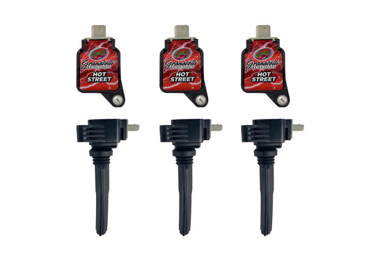 Granatelli 17-18 Ford EcoBoost 3.5TT Hi-Perf Coil-On-Plug Wire Conn Kit w/Coil Packs (45K Volts)