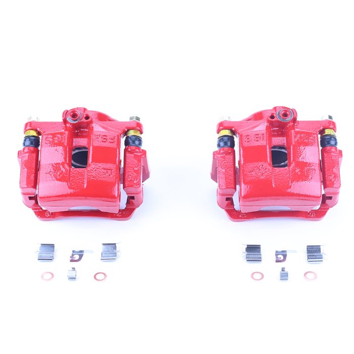 Power Stop 01-05 Mazda Miata Front Red Calipers w/Brackets - Pair