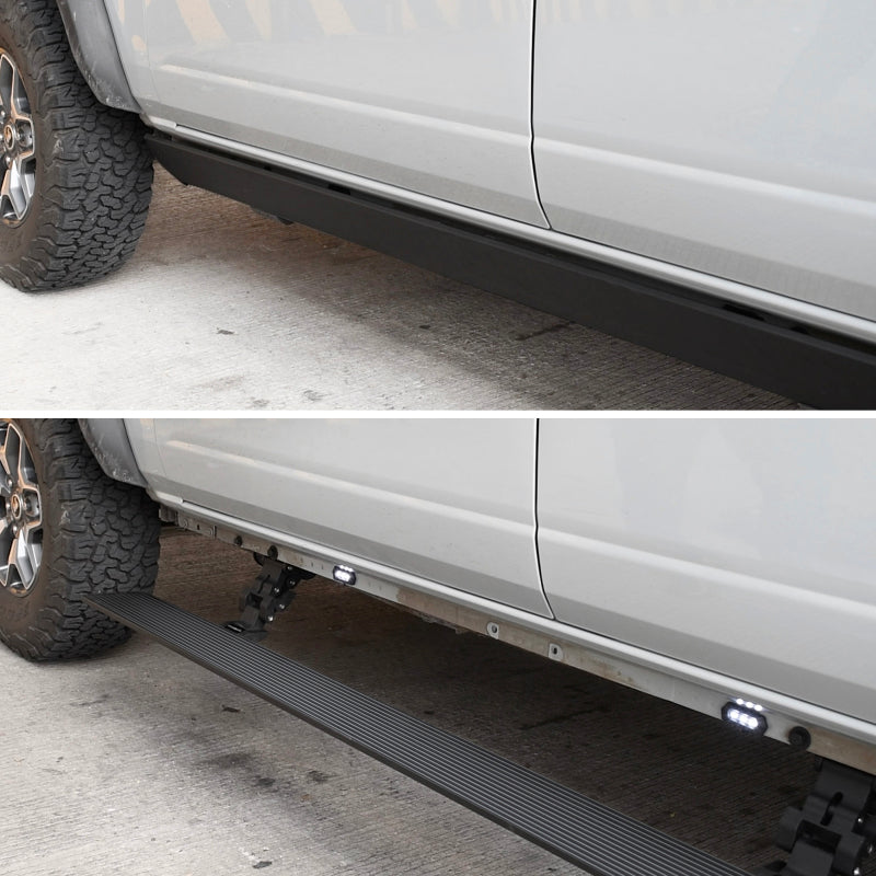 Go Rhino 08-16 Ford F-250/350 Super Duty Crew Cab 4dr E-BOARD E1 Elect. Running Board Kit - Tex. Blk