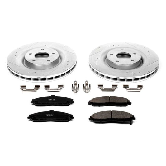 Power Stop 06-09 Cadillac XLR Front Z23 Evolution Sport Brake Kit