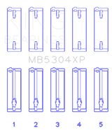 King Engine Bearings Mazda B6/B6-T/ZM/B3/B5 (Size +0.5) Main Bearing Set