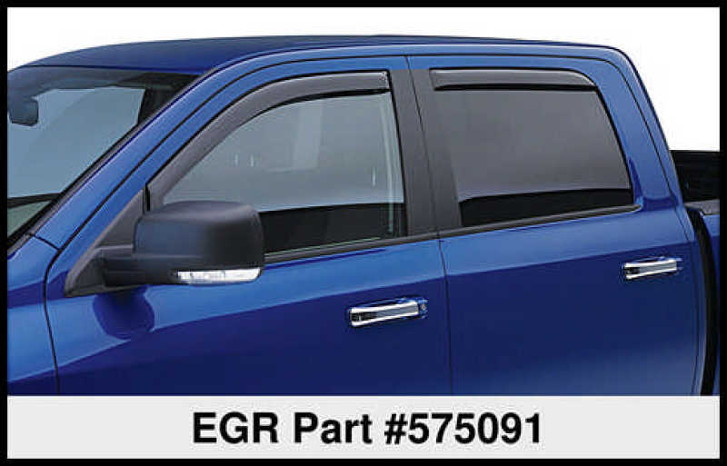 EGR 07+ Toyota Tundra Double Cab In-Channel Window Visors - Set of 4 (575091)