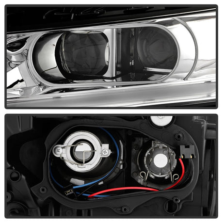 xTune 14-18 Chevy Impala (Excl Limited) DRL Halogen Projector Headlights - Chrm (PRO-JH-CIM15-LB-C)