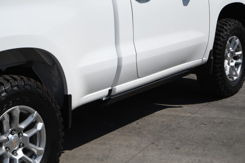 RealTruck 19-25 Chevrolet Silverado 1500 SC 2dr VoltStep Electric Running Board Kit - Bedliner Coat