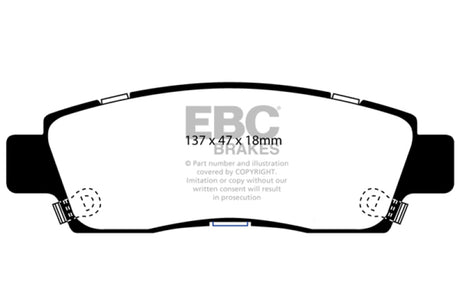 EBC 07+ Buick Enclave 3.6 Greenstuff Rear Brake Pads