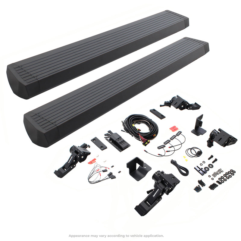 Go Rhino 07-17 Jeep Wrangler 4dr E-BOARD E1 Electric Running Board Kit (Cut Req.) - Tex. Blk