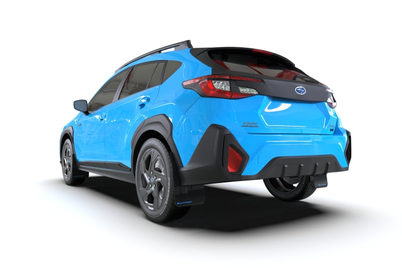 Rally Armor 24-25 Subaru Crosstrek Black UR Mud Flap White Logo
