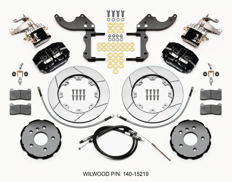 Wilwood Dynapro Radial4 / MC4 Rear Kit 12.19 2014-2015 Mini Cooper w/Lines & Cables