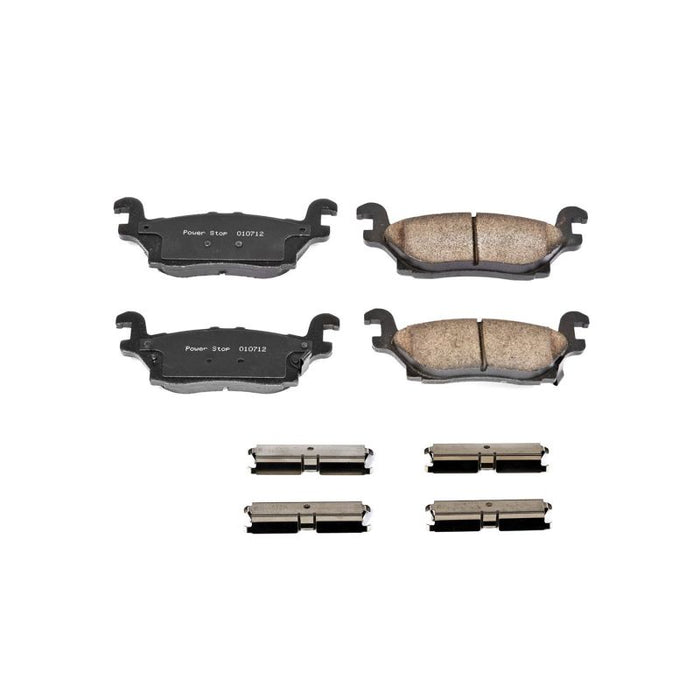 Power Stop 06-10 Hummer H3 Rear Z17 Evolution Ceramic Brake Pads w/Hardware