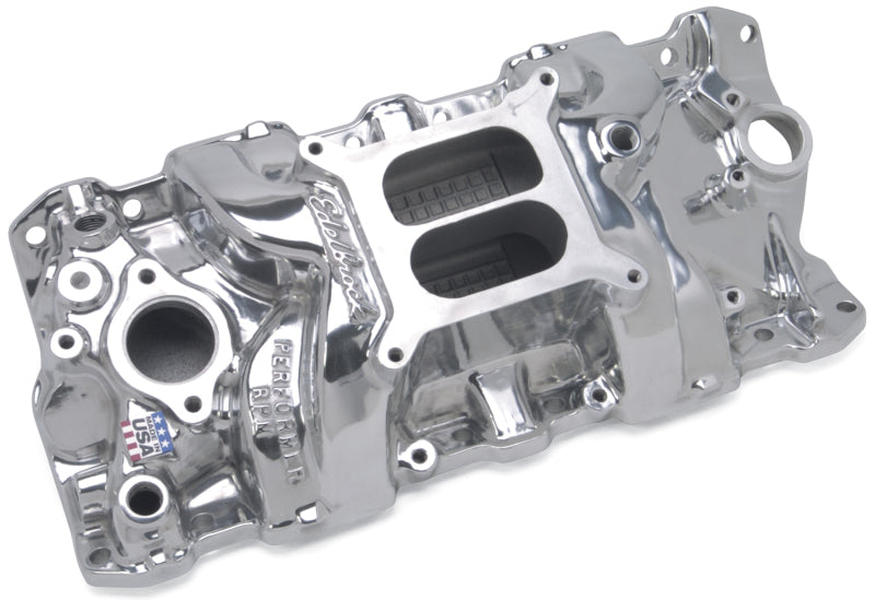 Edelbrock Perf RPM Manifold Polished