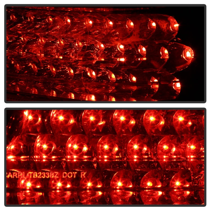 xTune Mercedes Benz W210 E-Class 96-02 LED Tail Lights Red Clear ALT-CL-MBW210-LED-RC