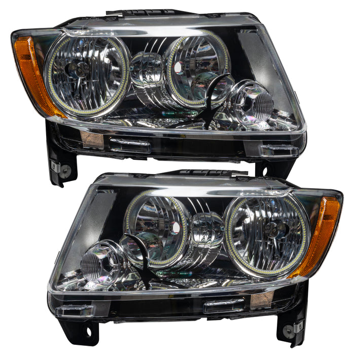 Oracle 11-13 Jeep Grand Cherokee SMD HL (Non-HID) - Chrome - ColorSHIFT w/ 2.0 Cntrl SEE WARRANTY