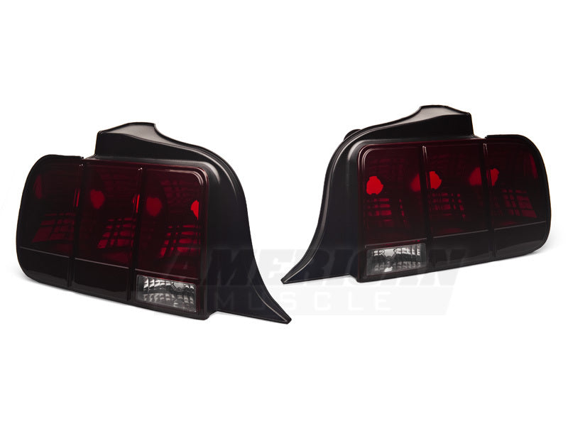 Raxiom 05-09 Ford Mustang Tail Lights- Black Housing (Smoked Lens)