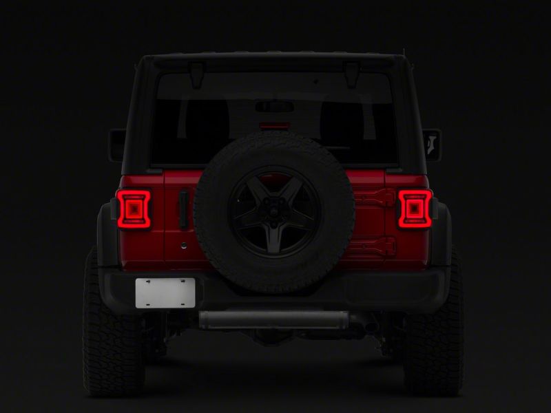 Raxiom 18-23 Jeep Wrangler JL Horizon LED Tail Lights- BlkHousing- Red Lens