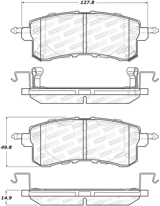 StopTech Street Brake Pads - Front