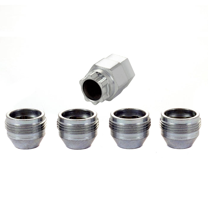 McGard Wheel Lock Nut Set - 4pk. (Under Hub Cap / Cone Seat) 7/16-20 / 3/4 & 13/16 Hex / .775in. L